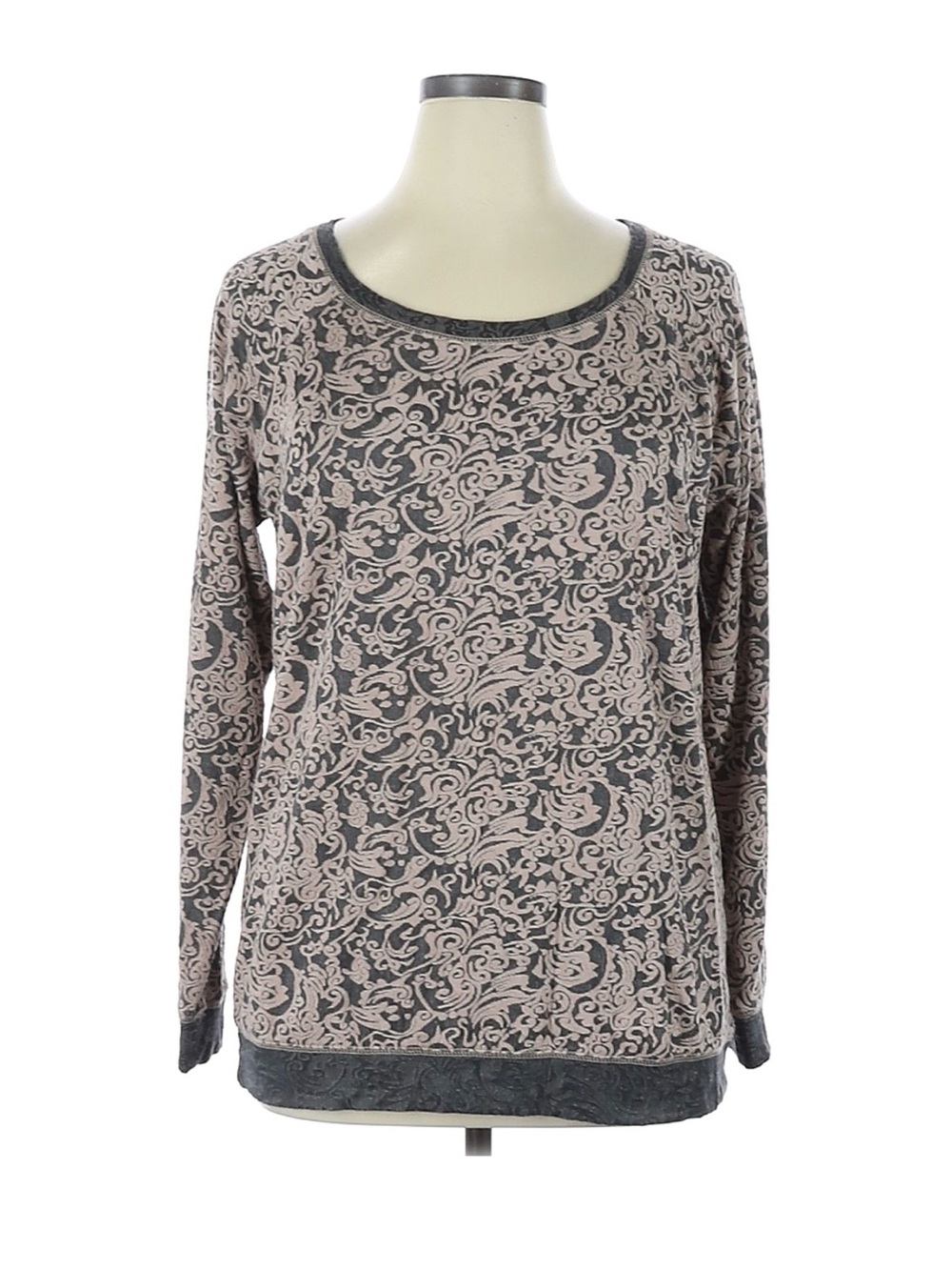 Maurice’s Long Sleeve Paisley Design Top